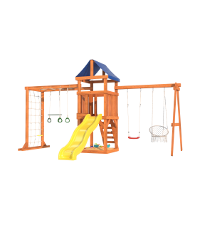 Детская площадка Fun Land с сеткой, рукоходом и качелями