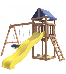 Детская площадка ДКП-13 с качелями лодочка и гнездом...