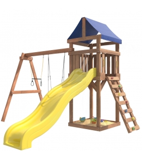 Детская площадка ДКП-14 с трапецией и качелями гнездо...