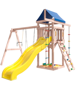 Детская площадка неокрашенная с трапецией и гнездом...