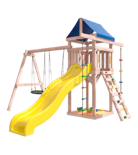 Детская площадка неокрашенная с качелями гнездо 60 см для улицы и дачи...