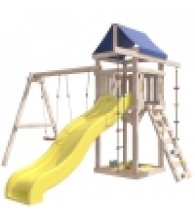 Детская площадка ДНП-1 неокрашенная с качелями лодочка ...