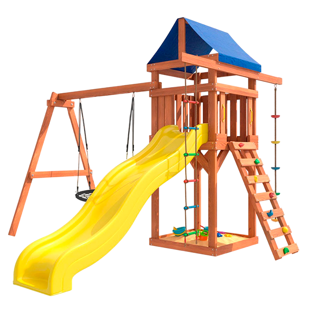 Детская площадка с качелями гнездо 100 см для улицы и дачи