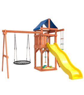 Детская площадка с качелями гнездо 100 см для улицы и дачи