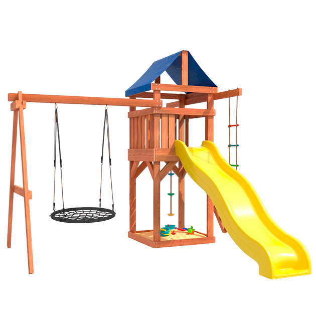 Детская площадка с качелями гнездо 100 см для улицы и дачи