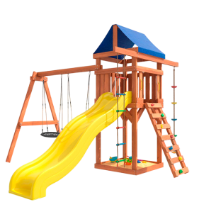 Детская площадка с качелями гнездо для улицы и дачи...