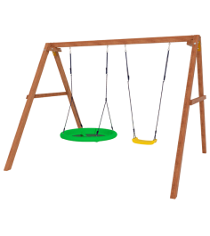 Деревянные качели с качелями гнездо Деревянные качели с качелями гнездо