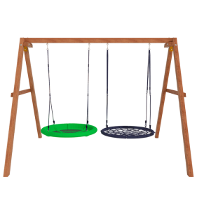 Деревянные качели с качелями гнездо 100 см и качелями гнездо