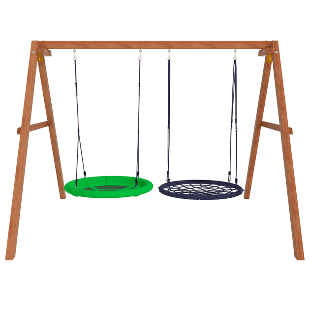 Деревянные качели с качелями гнездо 100 см и качелями гнездо
