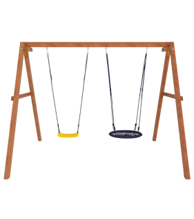 Деревянные качели с качелями гнездо 60 см