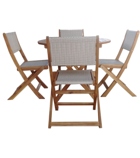 Набор садовой мебели из акации, 5 предметов, TP4093