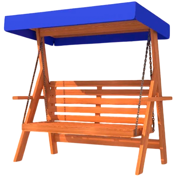 Качели садовые для дачи с тентом 3-х местные