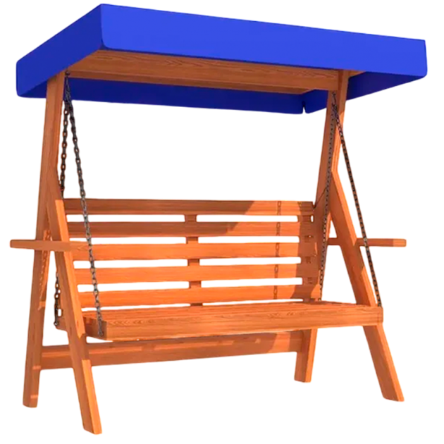 Качели садовые для дачи с тентом 3-х местные