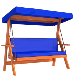 Качели садовые для дачи с тентом и подушками 3-х местные