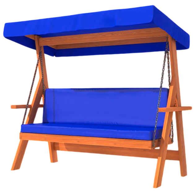 Качели садовые для дачи с тентом и подушками 3-х местные