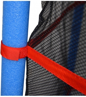 Детский батут с сеткой 140 см синий