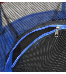 Детский батут с сеткой 140 см синий