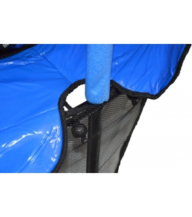 Детский батут с сеткой 140 см синий