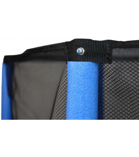 Детский батут с сеткой 140 см синий