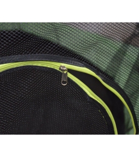 Детский батут с сеткой 140 см зеленый