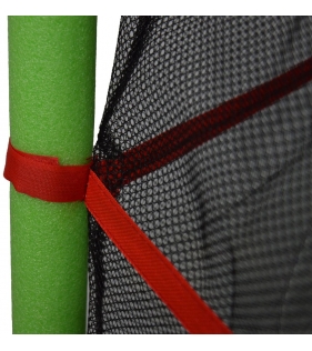 Детский батут с сеткой 140 см зеленый