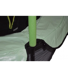 Детский батут с сеткой 140 см зеленый