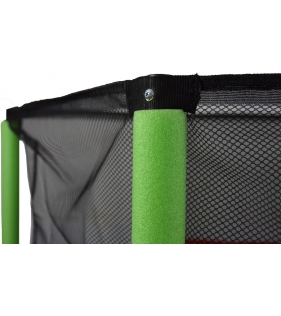 Детский батут с сеткой 140 см зеленый