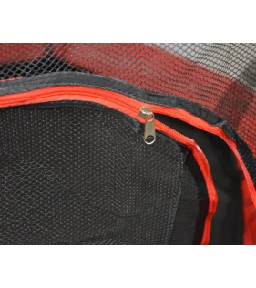 Детский батут с сеткой 140 см красный