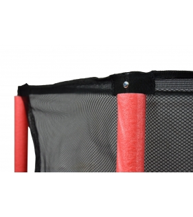 Детский батут с сеткой 140 см красный