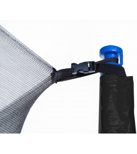 Батут с лестницей и внутренней сеткой 180 см черный