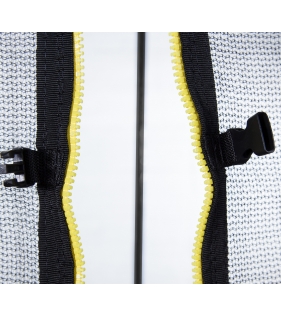 Батут с лестницей и внутренней сеткой 180 см черный