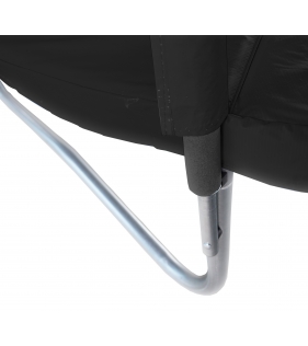 Батут с лестницей и внутренней сеткой 180 см черный