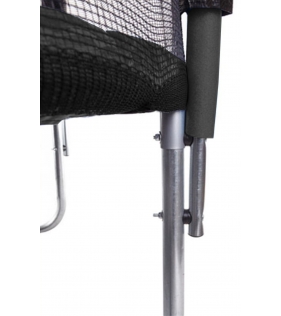 Батут с лестницей и внутренней сеткой 180 см черный