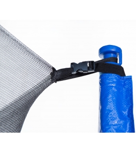 Батут с лестницей и внутренней сеткой 180 см синий