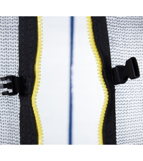 Батут с лестницей и внутренней сеткой 180 см синий