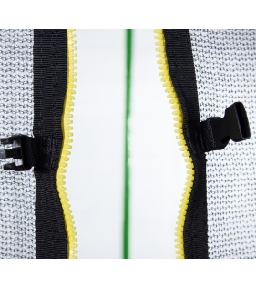 Батут с лестницей и внешней сеткой 305 см зеленый