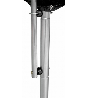 Батут с лестницей и внешней сеткой 180 см черный