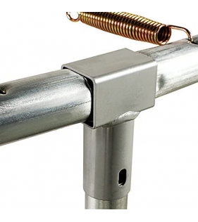 Батут с лестницей и внешней сеткой 180 см черный