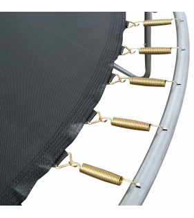 Батут с лестницей и внешней сеткой 180 см зеленый