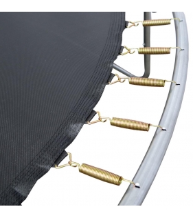 Батут с лестницей и внешней сеткой 360 см синий