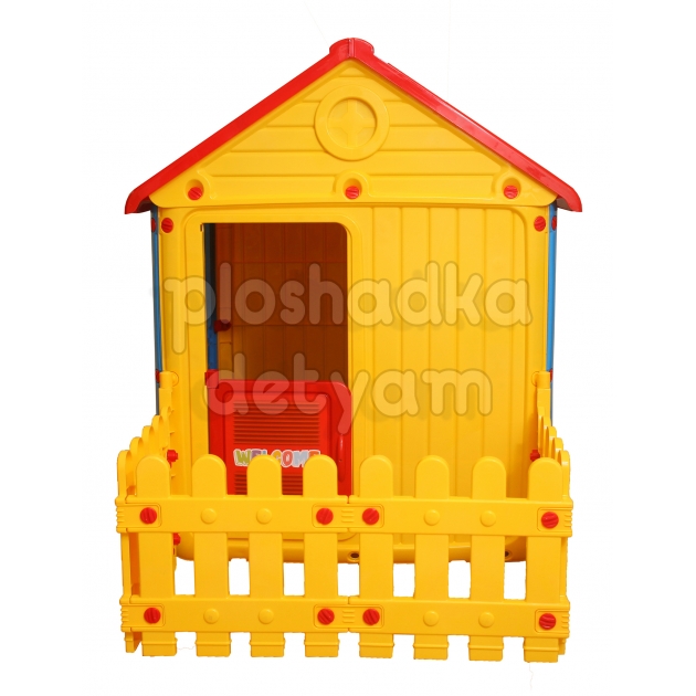 Игровой домик Dolu с ограждением 3013