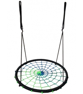 Синие и цветные качели гнездо 100 см диаметр