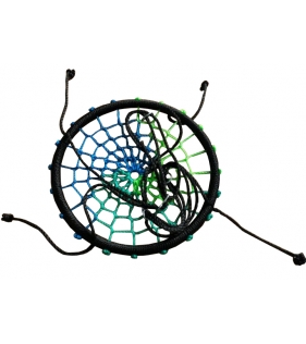 Синие и цветные качели гнездо 60 см диаметр