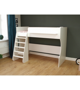 Кровать чердак Р432 Капризун 1 белый