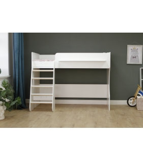 Кровать чердак Р432 Капризун 1 белый