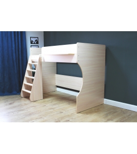 Кровать чердак Р432 Капризун 1 дуб млечный