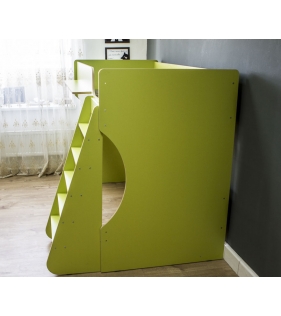 Кровать чердак Р432 Капризун 1 лайм