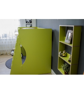 Кровать чердак Р432 Капризун 1 лайм