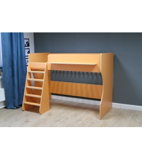 Кровать чердак Р432 Капризун 1 оранжевый