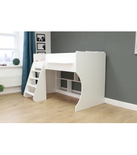 Кровать чердак Р436 Капризун 2 белый